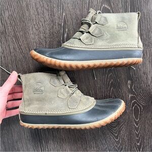 Sorel Women’s Waterproof Olive Green Duck Boots